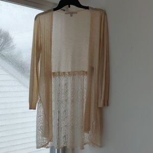Cream lace sweater